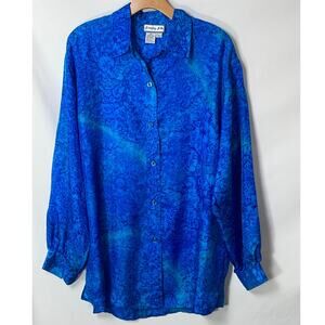 Simply Silk Blouse - Women's Size M - 100% Silk - Gorgeous!